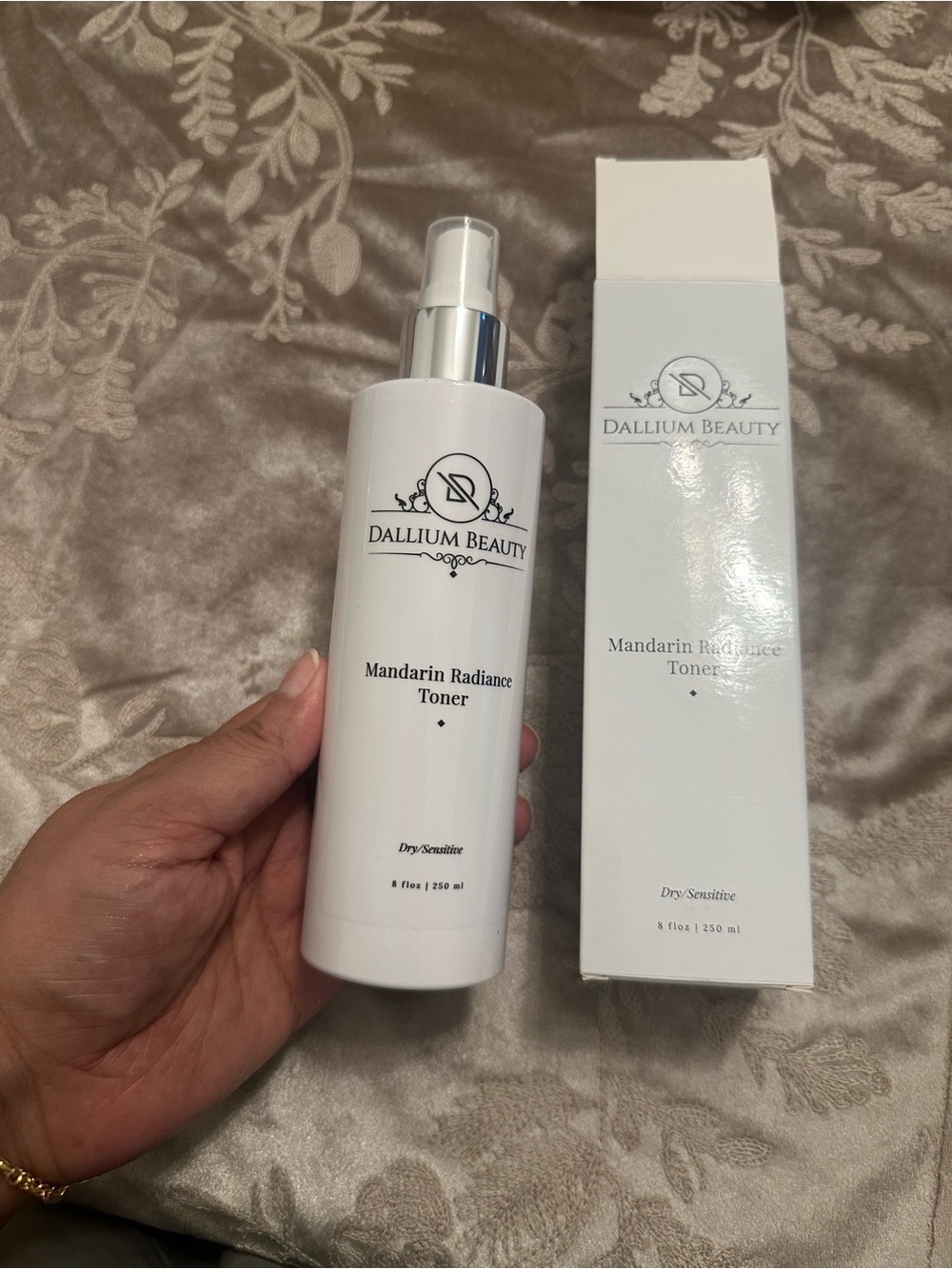 Dallium Beauty Mandarin Radiance Toner - White Bottle